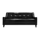 Диван Денди экокожа черная