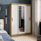 Шкаф-купе Тео ШКК-02, крафт/белый