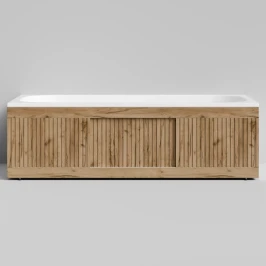 Экран-купе Тач 1800, 3 раздвижные двери, Дуб Тортуга ПВХ 2357-43