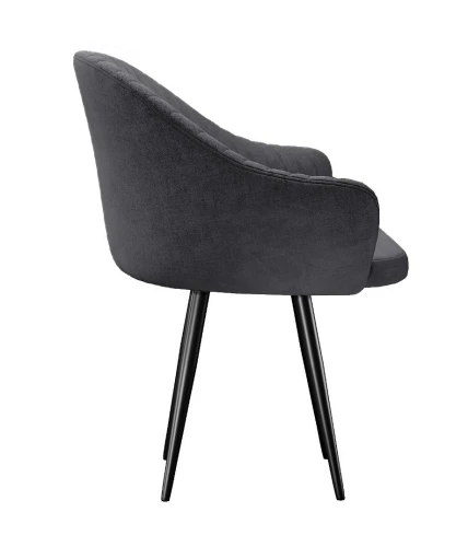 Стул DikLine 439 поворотный, TW11 серый, ножки черные