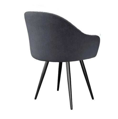 Стул DikLine 439 поворотный, TW11 серый, ножки черные