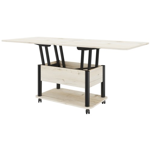 Стол-трансформер Джокер гаскон пайн светлый/черный