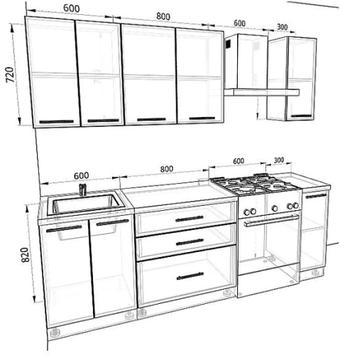 Кухня Базис Комплектация 37