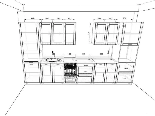 Кухня Базис Nicole-Wood Комплектация 18