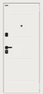Входная дверь BRAVO Аура/SBlack Шагрень белая/White Silk Входная дверь BRAVO Аура/SBlack Шагрень белая/White Silk