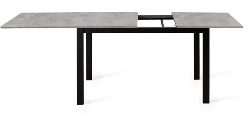 Стол DikLine L110 Бетон (ЛДСП EGGER)/Опоры черный