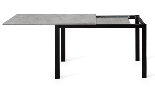 Стол DikLine L110 Бетон (ЛДСП EGGER)/Опоры черный