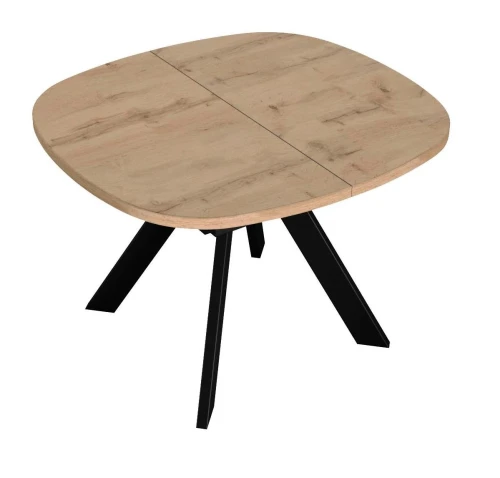 Стол DikLine B110 Дуб галифакс/опоры черные