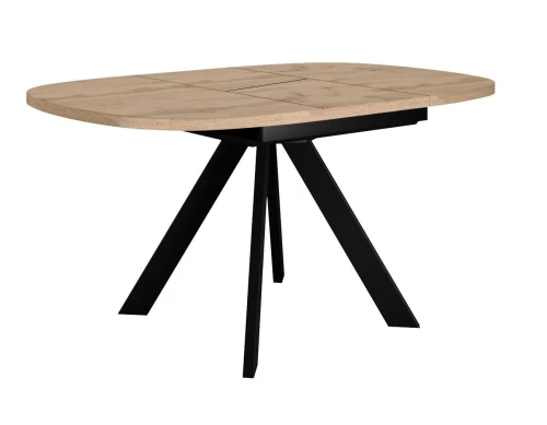 Стол DikLine B110 Дуб галифакс/опоры черные