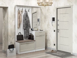 Готовая прихожая Стиль-02 Cappuccino Softwood/Белый