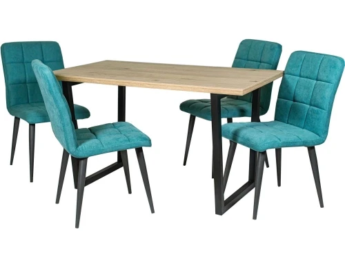 Стол М78 «Патика» ДП1-01-07 ЛДСП Эврика, каркас черный матовый