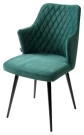 Стул HERMAN ЗЕЛЕНЫЙ #19, велюр / черный каркас М-City Стул HERMAN ЗЕЛЕНЫЙ #19, велюр / черный каркас М-City