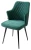 Стул HERMAN ЗЕЛЕНЫЙ #19, велюр / черный каркас М-City