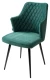 Стул HERMAN ЗЕЛЕНЫЙ #19, велюр / черный каркас М-City