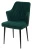 Стул HERMAN ЗЕЛЕНЫЙ #19, велюр / черный каркас М-City