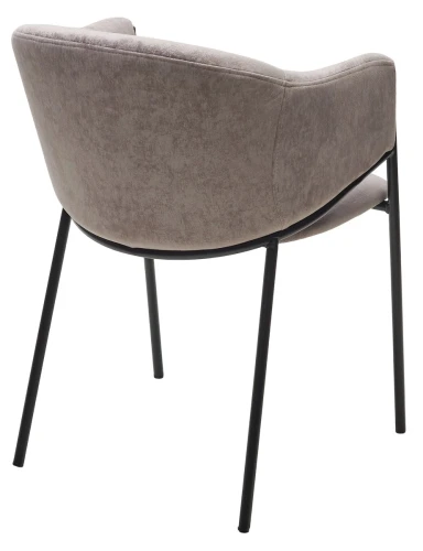 Стул ДИЛЛ, цвет RAIN 11 капучино, велюр / черный каркас М-City