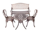 Обеденный набор мебели для кафе РОМАНС + Скамейка ЖАСМИН