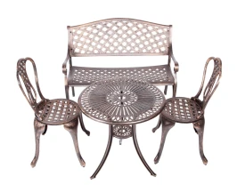 Обеденный набор мебели для кафе РОМАНС + Скамейка ЖАСМИН