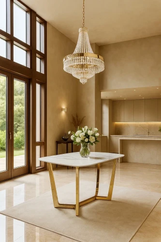 Стол обеденный Ланс DT-2852М, 160х90х75 см, белый мрамор Статуарио/глянцевое золото