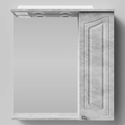 Зеркало Адам 65, Горный камень ПВХ 57807, правая