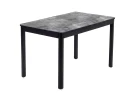 Стол DikLine DKQ120 Керамика серый глянец (italian middle grey)/подстолье черное/опоры черные