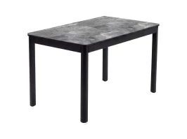 Стол DikLine DKQ120 Керамика серый глянец (italian middle grey)/подстолье черное/опоры черные