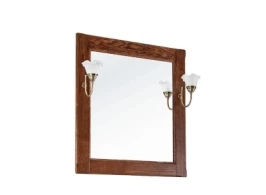 Зеркало Дубини 65, со светильником, орех