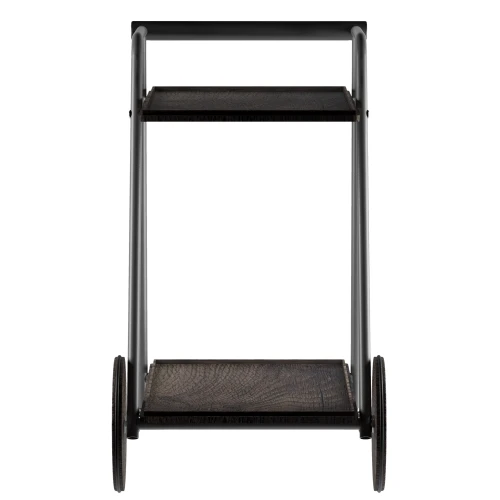 Стол сервировочный Оди металлик/эбеновое дерево/дуб маррон