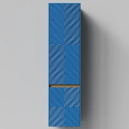 Пенал Аурум 40, пример RAL 5019 Капри синий, матовая, подвесной, правый