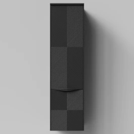 Пенал Липс 40, пример RAL 9005 Чёрный янтарь, матовая, подвесной, правый