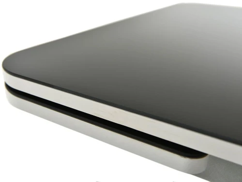 Стол «Тайбэй» стекло черное, каркас белый