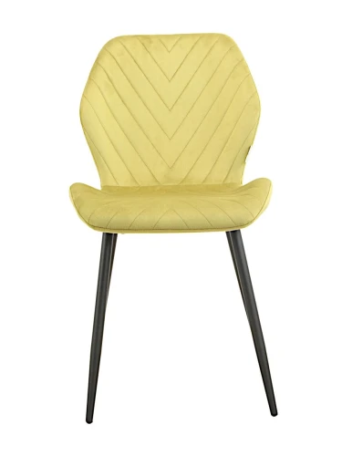 DC828 Стул мягкий, ОЛИВКОВЫЙ#G62-17 велюр, каркас металл черный КРУГЛЫЙ