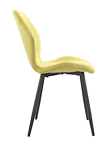 DC828 Стул мягкий, ОЛИВКОВЫЙ#G62-17 велюр, каркас металл черный КРУГЛЫЙ