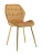DC829 Стул мягкий, КЭМЕЛ#G62-06 велюр, каркас металл золото КРУГЛЫЙ