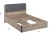 Кровать «Стокгольм» 140 МИ без основания под матрас, Дуб гранж песочный