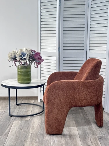 Кресло CUBE OTE SEA-500 Бронзовый,ткань/каркас металл в обивке бронзового цвета OTE SEA 500 ®DISAUR