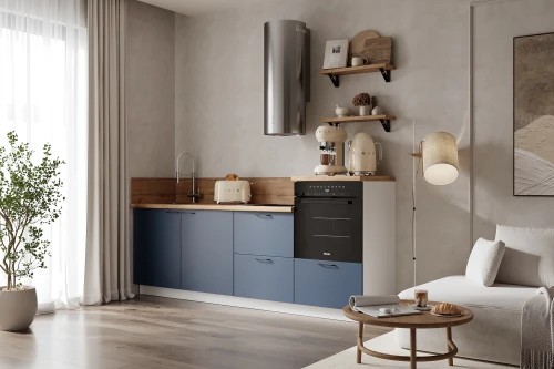 Готовая кухня КГ 2400 ПВХ, Ежевика Арника РМ в.6