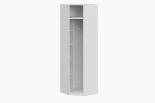 Шкаф угловой с антресолью ШК 5, Белый