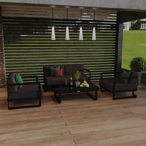 Лаунж зона SILENA антрацит - каркас карбон