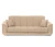 Диван прямой, книжка "Стамбул" флок  бежевый, 120 ППУ+НПБ