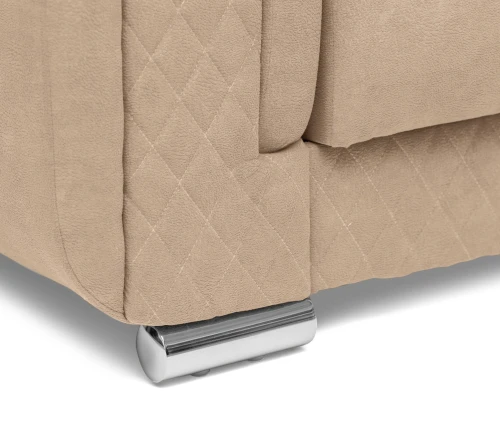 Диван прямой, книжка "Стамбул" флок  бежевый, 120 ППУ+НПБ