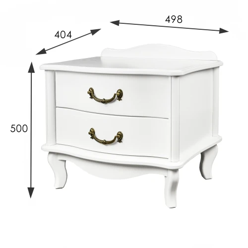 Тумбочка прикроватная Джульетта 2 ящ. молочный дуб