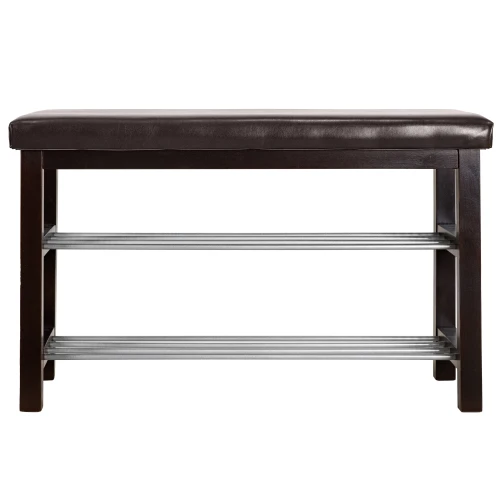 Банкетка BeautyStyle 4 темно-коричневый/экокожа коричневый