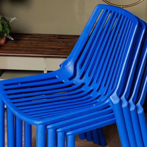 Пластиковый стул NICO синий