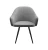Стул DikLine 439 поворотный, TW09 светло-серый, ножки черные