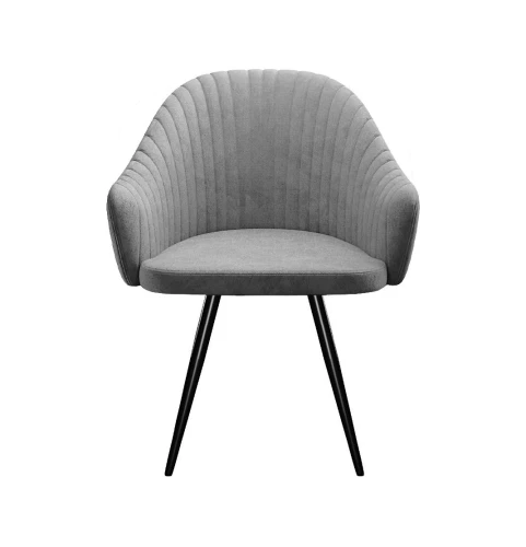 Стул DikLine 439 поворотный, TW09 светло-серый, ножки черные