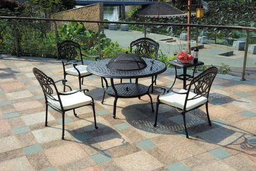 Комплект мебели Fuji из литого алюминия для сада