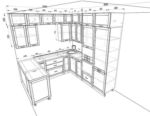Кухня Базис Nicole-Wood Комплектация 19