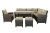 Набор мебели Версаль ПРЕМИУМ-2  арт.SFS019 коричневый, бежевый 2 уп.(ротанг коричневый, подушки бежевые) "Garden story"
