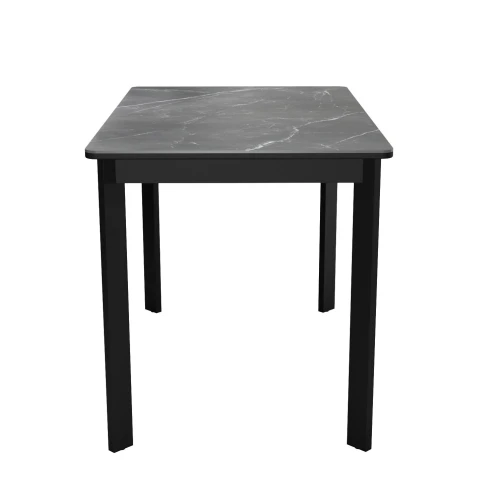 Стол DikLine LK90 Керамика Черный мрамор/подстолье черное/опоры черные